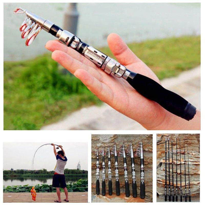 Fishing Boat Fiberglass - Сверхжесткая мини-телескопическая удочка длиной 1,0 м,