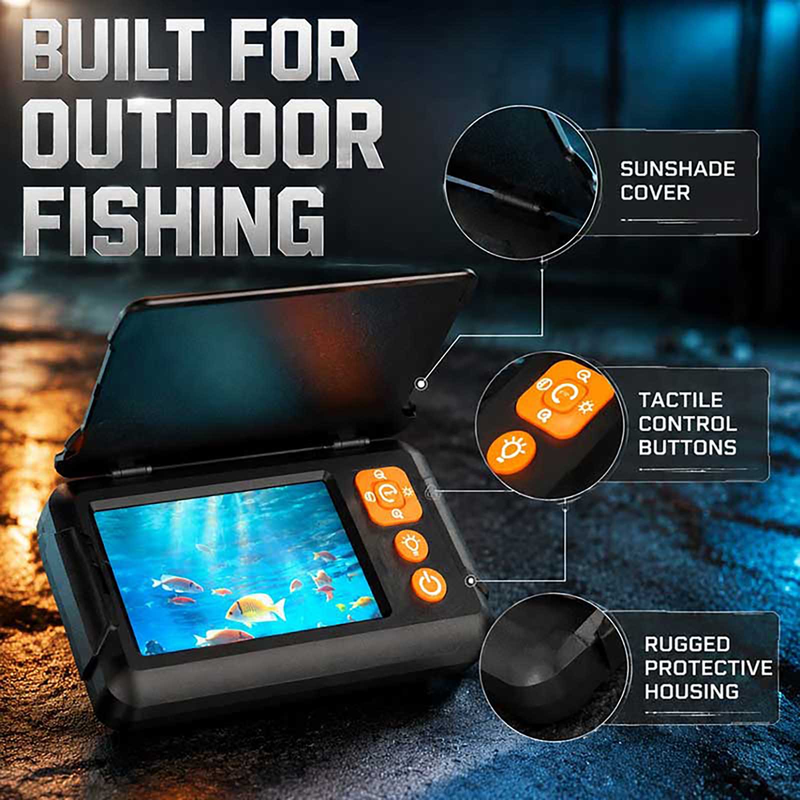 Подводная камера-эхолот 1080P  – обзор и цена Fishing Boat Depth Finder